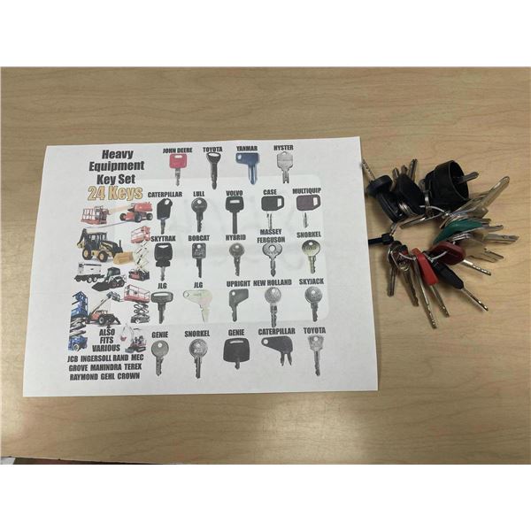 HEAVY EQUIPMENT KEY SET