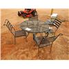 Image 1 : METAL TABLE W/ 4 CHAIRS