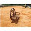 Image 2 : TEAKWOOD WAGON WHEEL BENCH