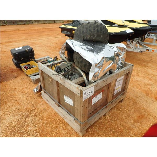 (1) BOX MISC MOTORCYCLE PARTS (C8)