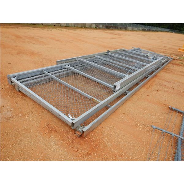 (3) CHAIN LINK FENCE GATES