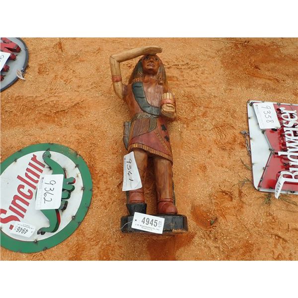 3' TEAKWOOD INDIAN CHIEF (C6)