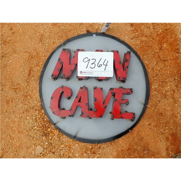 METAL MAN CAVE SIGN (C6)