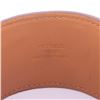 Image 5 : Hermes Orange Leather Palladium Plated Collier de Chien CDC Bracelet
