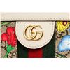 Image 5 : Gucci Beige GG Supreme Ivory Flora Ophidia Gold Chain Small Crossbody Bag