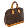 Image 2 : Louis Vuitton Brown Monogram Canvas Leather Alma PM Handbag