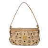 Image 1 : MCM Beige Monogram Visetos Canvas Leather Small Shoulder Bag