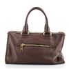 Image 2 : Prada Brown Vitello Leather Daino Front Zip Convertible Satchel Bag