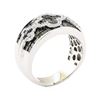 Image 4 : 2.91 ctw Black and White Diamond Ring - 14KT White Gold
