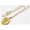 Image 2 : Chanel Vintage Gold-tone CC Logo Pendant Necklace