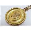 Image 5 : Chanel Vintage Gold-tone CC Logo Pendant Necklace