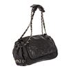 Image 2 : Chanel Black Caviar Leather CC Chain Accordion Fold Shoulder Bag
