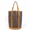Image 1 : Louis Vuitton Brown Monogram Canvas Leather Bucket GM Shoulder Bag