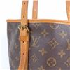 Image 7 : Louis Vuitton Brown Monogram Canvas Leather Bucket GM Shoulder Bag