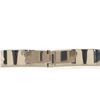 Image 3 : Hermes Blue Silver-tone Printed Enamel Narrow Clic H Bracelet