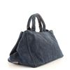 Image 1 : Prada Blue Canapa Denim Large Tote Bag