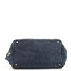 Image 3 : Prada Blue Canapa Denim Large Tote Bag