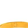 Image 3 : Hermes Orange Gold-tone Enamel Narrow Clic H Bracelet