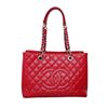 Image 1 : Chanel Red Caviar GST Grand Shopper Tote Bag