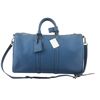 Image 1 : Louis Vuitton Blue Epi Leather Keepall Bandouliere Duffle Bag
