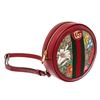 Image 1 : Gucci Beige GG Supreme Red Leather Ophidia Flora Mini Round Shoulder Backpack
