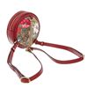 Image 2 : Gucci Beige GG Supreme Red Leather Ophidia Flora Mini Round Shoulder Backpack