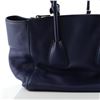 Image 5 : Prada Navy Blue Cervo Leather Twin Pocket Medium Tote Bag