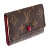 Image 2 : Louis Vuitton Brown Fuchsia Monogram Canvas Leather 6 Key Holder