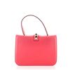 Image 2 : Valentino Pink Leather Glam Lock Top Handle Large Bag