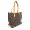 Image 2 : Louis Vuitton Brown Monogram Canvas Leather Cabas Mezzo Tote Bag