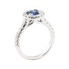 Image 4 : 1.42 ctw Sapphire And Diamond Ring - 14KT White Gold