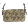 Image 2 : Fendi Dark Brown Zucca Canvas Mamma Baguette Shoulder Bag