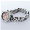 Image 4 : Rolex Ladies Stainless Steel Quickset Salmon Diamond Lugs Jubilee Datejust Wrist