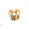 Image 3 : Hermes Black Enamel Gold Lacquered H Clic Clac Extra Wide Bangle Bracelet