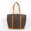 Image 2 : Louis Vuitton Brown Monogram Canvas Leather Babylone Tote Bag