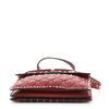 Image 3 : Valentino Red Quilted Leather Rockstud Spike Small Flap Shoulder Bag