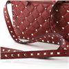 Image 6 : Valentino Red Quilted Leather Rockstud Spike Small Flap Shoulder Bag