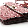 Image 7 : Valentino Red Quilted Leather Rockstud Spike Small Flap Shoulder Bag