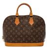 Image 1 : Louis Vuitton Brown Monogram Canvas Leather Alma PM Handbag