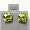 Image 1 : 14K  ROSE CUT PERIDOT(3.3CT) EARRINGS