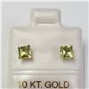 Image 1 : 10K  PERIDOT EARRINGS