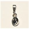 Image 1 : 14K  DIAMOND (SALT AND PEPPER)(0.7CT) DIAMOND(0.2CT) PENDANT