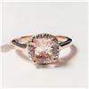 Image 1 : SILVER MORGANITE RING SIZE 7
