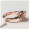 Image 2 : SILVER MORGANITE RING SIZE 7