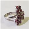 Image 2 : SILVER RUBY RING SIZE 7.5