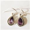 Image 1 : SILVER AMETHYST EARRINGS
