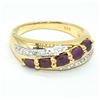 Image 1 : GOLD PLATED SILVER RUBY(1.45CT) RING SIZE 7