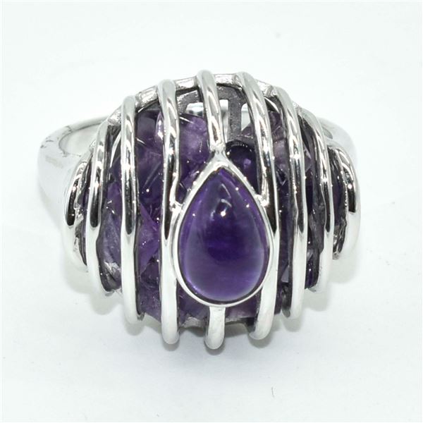 SILVER AMETHYST(8.45CT) EARRINGS