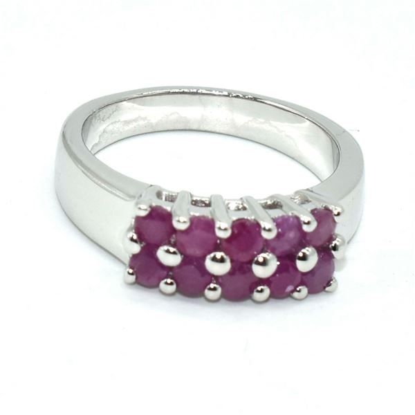 SILVER RUBY(1.8CT) RING SIZE 7