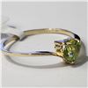 Image 2 : 10K  PERIDOT(0.43CT) RING SIZE 6